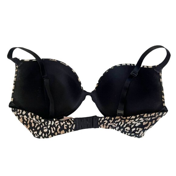 Victoria's Secret Women's Sz 36DD Push Up Padded Leopard Print Bra - Picture 3 of 9